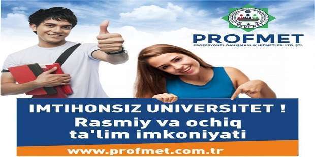Turkiyada Oliy Ta'lim Olish | Turkiyada İmtihonsiz Universitet