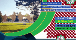 atatürk üniversitesi yös başvuru tarihleri 2021