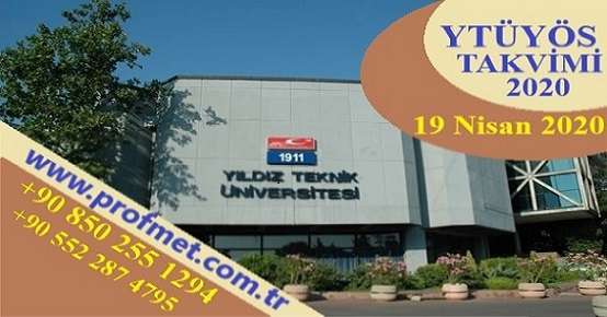 Yıldız Teknik Üniversitesi Yös Takvimi 2021