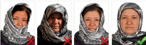 Oturma İzni Başvurusunda Kullanılan biyometrik fotoğraf