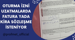 ikamet izni uzatmalarda fatura isteniyor